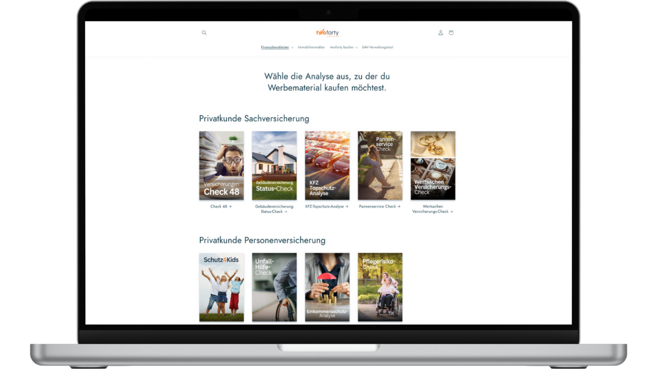 Mockup Webshop Laptop